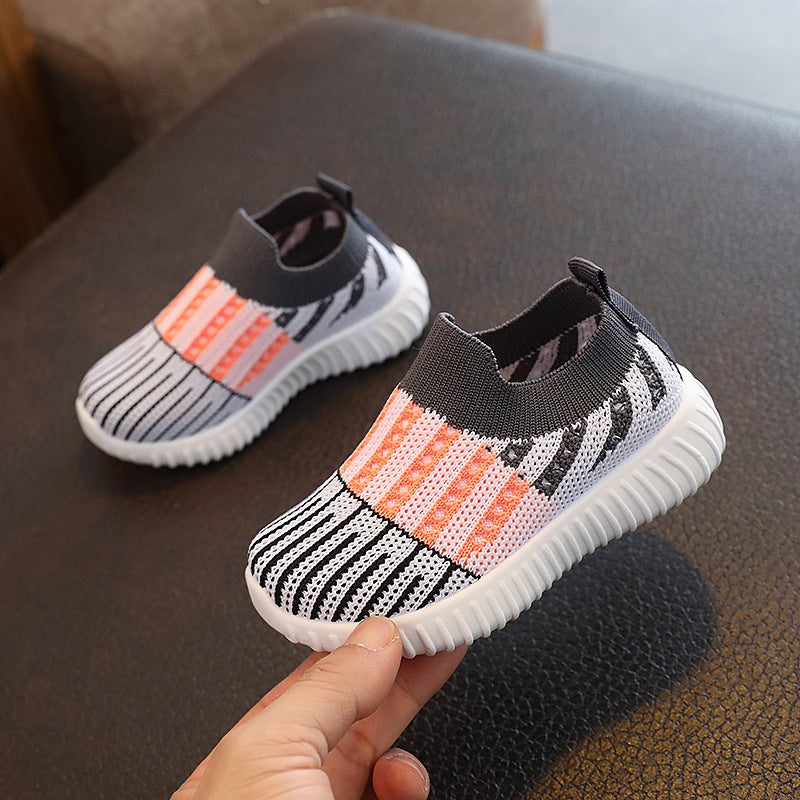 Mesh Sneakers Lightweight Flexible Sole Walking Shoes For Kids Indoor And Outdoor Activities - Image 1