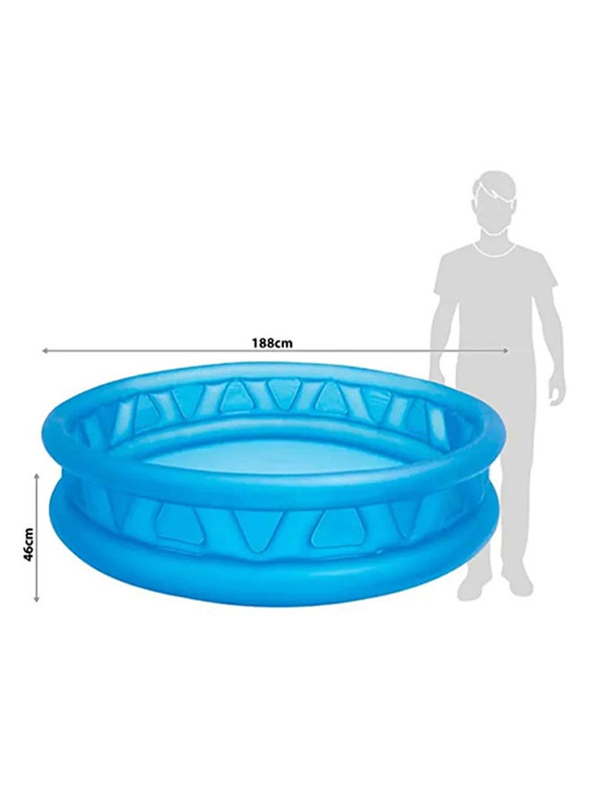 INTEX Superior Strength And Longer Durability Sturdy Frame Round Shaped Swimming Pool For Kids ‎188x20x46cm - Image 3