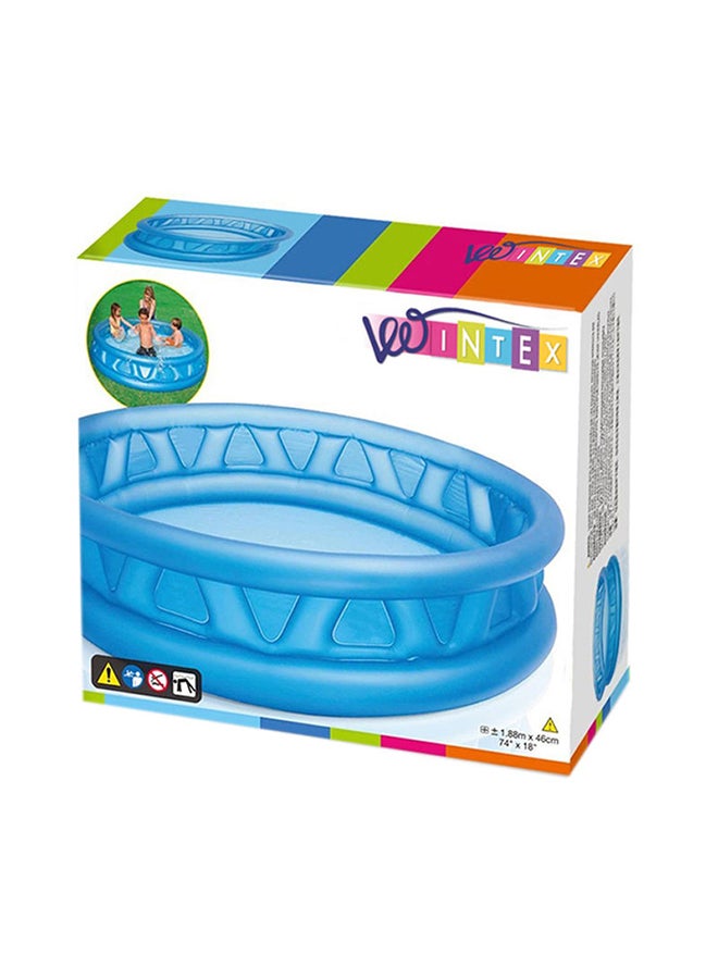 INTEX Superior Strength And Longer Durability Sturdy Frame Round Shaped Swimming Pool For Kids ‎188x20x46cm - Image 4