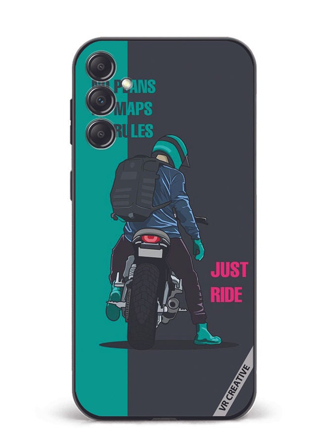 VR CREATIVE Protective Case Cover For Samsung Galaxy M14 Just Ride Design Multicolour - Image 1