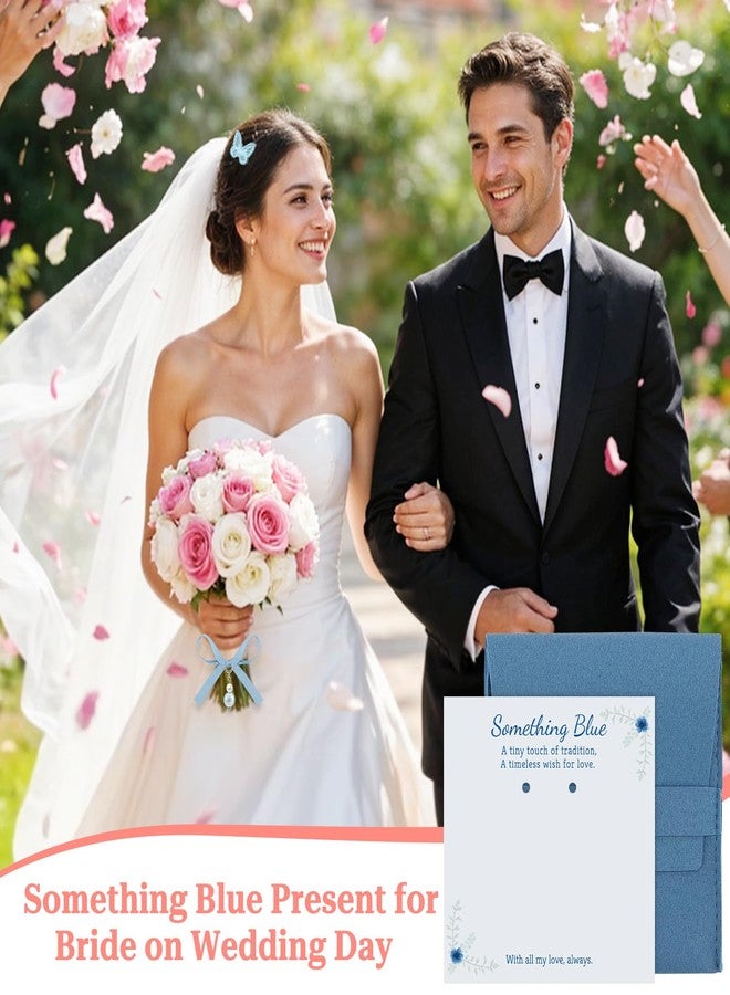 أوباكا هدية زرقاء للعروس، باقة لؤلؤية ساحرة لرباط ساق العروس، هدايا زرقاء لحفل توديع العزوبية، باقة ساحرة لعروس، هدية تذكارية للزفاف من الأم والأخت والصديقة - Image 4