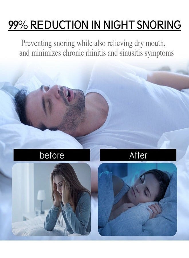 EELHOE 60 Pcs Stop Snoring Breathe Easier Patch–Instant Relief for Snoring, Better Breathing, Sleep Support for Men & Women, Latex-Free, Large Size (8.2cm x 3.8cm) - Image 5