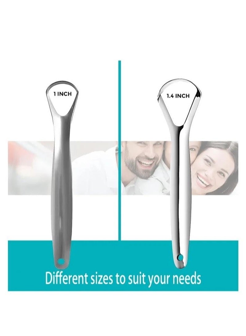 Generic Stainless Steel Tongue Cleaner Set – 3-Pack Tongue Scraper for Oral Hygiene – Rust-Free, Reusable, and Easy to Clean  - Image 5