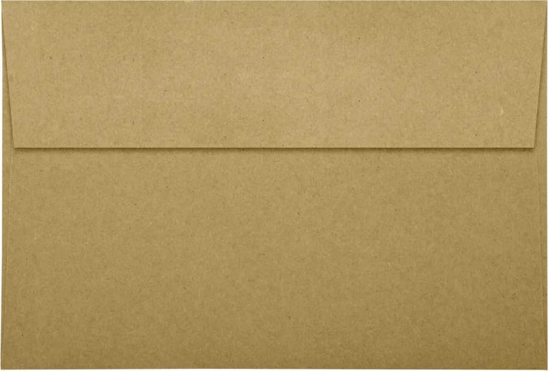 LUXPaper A10 Invitation Envelopes | Peel & Press | 6" x 9 1/2" | Grocery Bag Brown | 70lb. Text | 50 Qty - Image 1