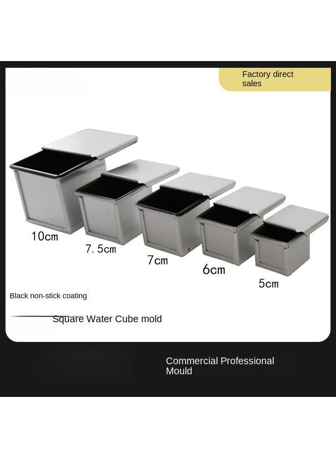 Bluejw Square With Lid Xiaosheng Tusi Mold 5/6/7.5/10cm Rubik's Cube Toast Baking Water Cube Mold Commercial. - Image 2
