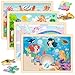 Duchong Puzzles for Kids Ages 46 4 Packs Wooden Jigsaw Puzzles for Toddlers 24 Princess Unicorn Mermaid Fairy Preschool Educational Puzzles Boards Toys Gifts for Girls Boys 3 4 5 6 - Image 2