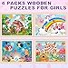 Duchong Puzzles for Kids Ages 46 4 Packs Wooden Jigsaw Puzzles for Toddlers 24 Princess Unicorn Mermaid Fairy Preschool Educational Puzzles Boards Toys Gifts for Girls Boys 3 4 5 6 - Image 4
