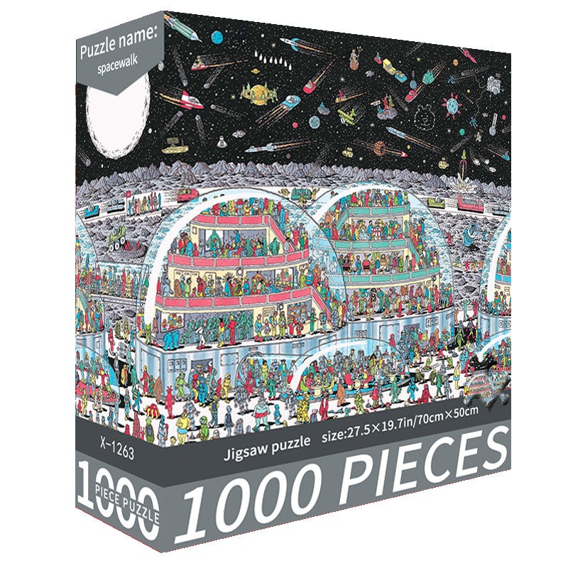 Adult 1000 Pieces Puzzle Manufacturers Cute Cure High Difficulty Decompression Girls' Educational Toys Birthday Gift - Image 1