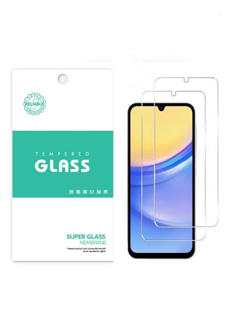(2 Pack) Designed for Samsung Galaxy A15 5G Glass Screen Protector, Anti Scratch, Bubble Free - Image 1