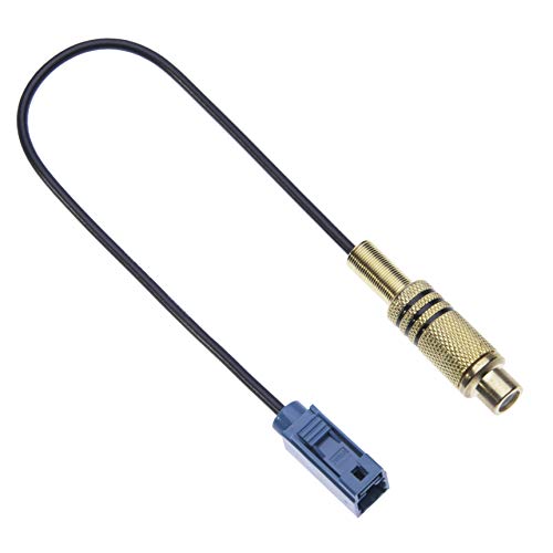 Keple Reverse Camera Adaptor Cable Fakra to RCA, Vehicle Navigation Video Radio Stereo Audio System Adapter Compatible with Benz A/B/C/CL/CLC/CLS/E/GL/M/R/Sl/SLK/SLR Class - Image 1