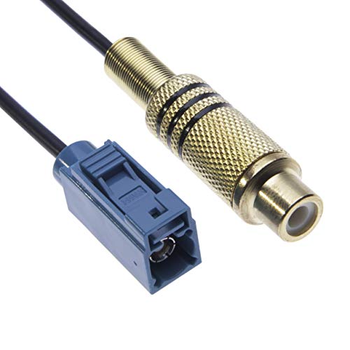 Keple Reverse Camera Adaptor Cable Fakra to RCA, Vehicle Navigation Video Radio Stereo Audio System Adapter Compatible with Benz A/B/C/CL/CLC/CLS/E/GL/M/R/Sl/SLK/SLR Class - Image 2