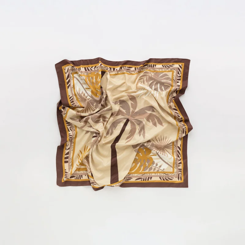 كاربيزا Women's Scarf Foulard Moka Multicolour