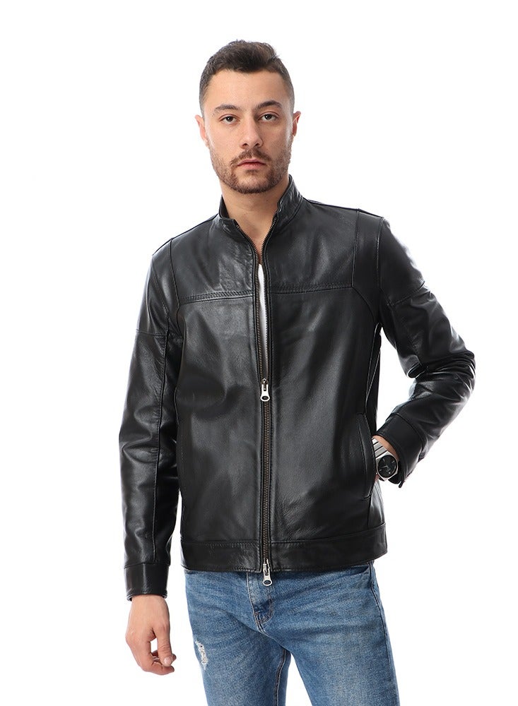 Fashion Genuine Leather Winter Jacket(c11) - Image 1
