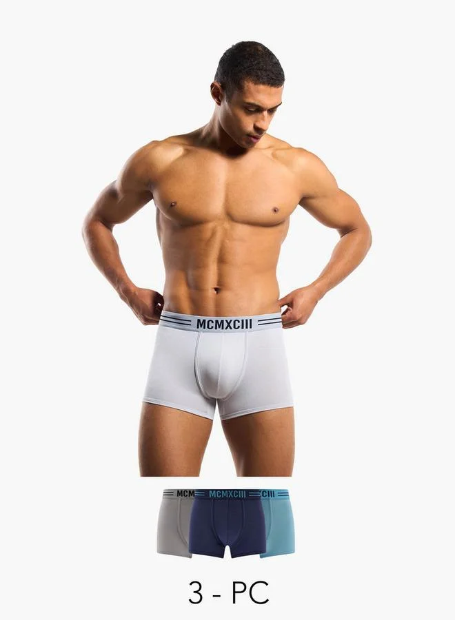 سبلاش فيڤ Men Printed Waist Trunks - Pack of 3