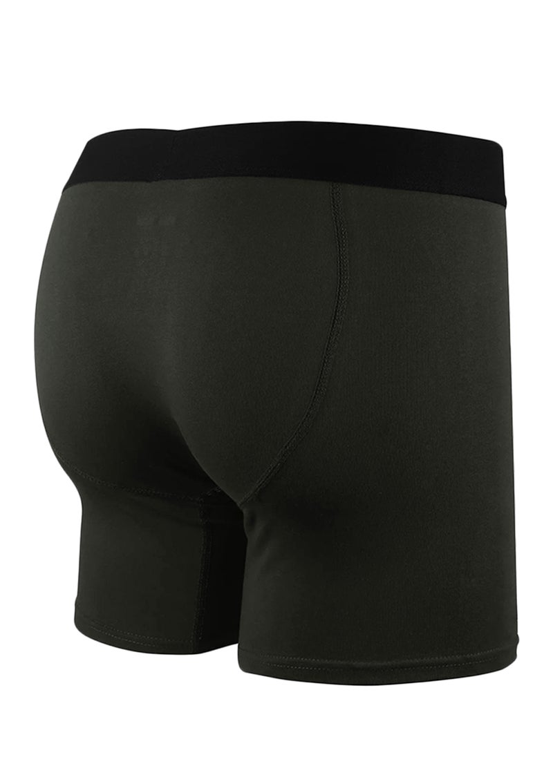 Selecta Now - Mens Boxer Shorts Soft Cotton Underwear Breathable Trunks Charcoal Pouch Fly Briefs - Image 1