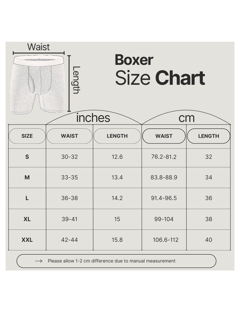 Selecta Now - Mens Boxer Shorts Soft Cotton Underwear Breathable Trunks Charcoal Pouch Fly Briefs - Image 1