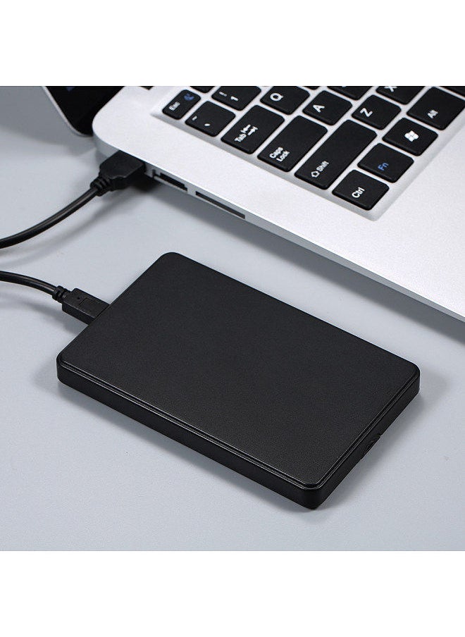 Generic - 750GB USB2.0 Portable Hard Disk Mobile Hard Drive High-speed Transmission Large Capacity Shockproof Plug and Play Black - Image 1