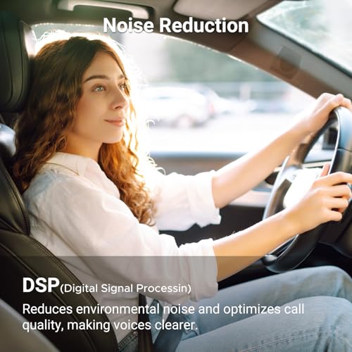 UGREEN 5.4 Aux Bluetooth Adapter, Noise Cancelling 3.5mm AUX Bluetooth Car Adapter, Wireless Audio Receiver for Home Stereo/Wired Speaker, 15H Battery Life - Image 4