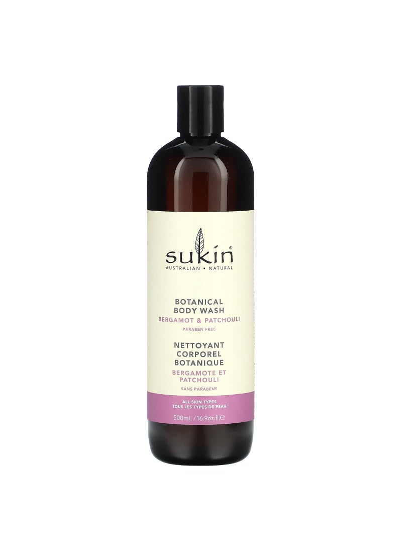 Sukin SUKIN Bergamot & Patchouli Botanical Body Wash, 500 ML 