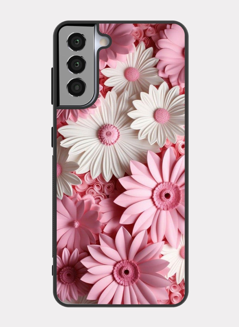 PXLAAT Samsung Galaxy S21 Plus case cover Flowers - Image 1