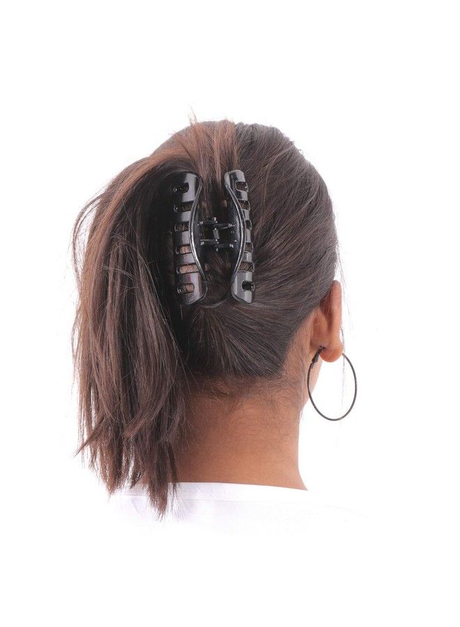 Honbon Hair Claws Large Hair Clips Color Black(Pack Of 4) - Image 3