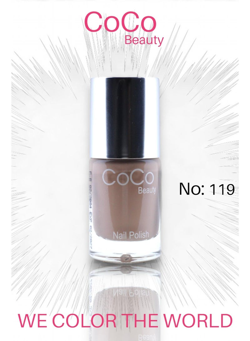 COCOBEAUTY Nail Polish No.119 Wood Rose 12ml - Image 1