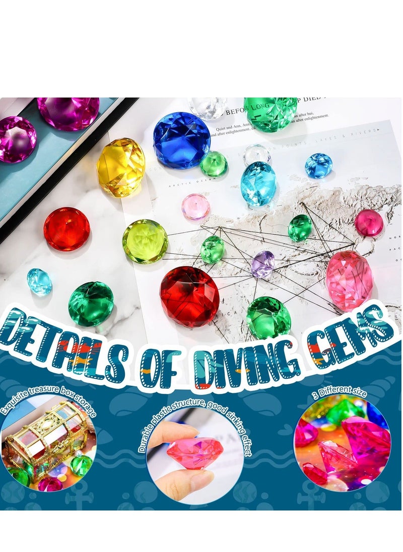 Generic - Acrylic Gems Toys, 13 Pcs Colorful Diamond Gem, Summer Underwater Acrylic Gemstones Set, Diving Gem Toys, Swimming Toys, for Kids Swimming Pool Party Favors - Image 1