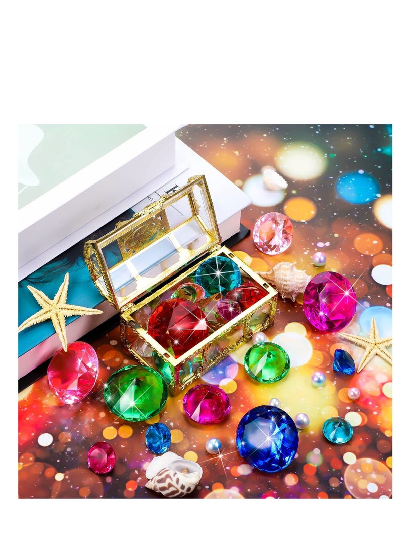Generic - Acrylic Gems Toys, 13 Pcs Colorful Diamond Gem, Summer Underwater Acrylic Gemstones Set, Diving Gem Toys, Swimming Toys, for Kids Swimming Pool Party Favors - Image 1