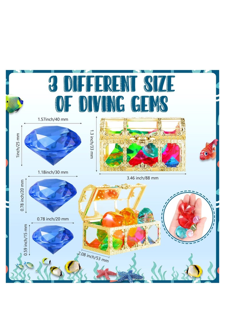 Generic - Acrylic Gems Toys, 13 Pcs Colorful Diamond Gem, Summer Underwater Acrylic Gemstones Set, Diving Gem Toys, Swimming Toys, for Kids Swimming Pool Party Favors - Image 1