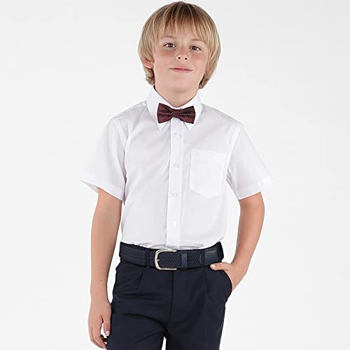 AWAYTR Kids Elastic Braided Belt - Pin Buckle Stretch Golf Baseball Belts for Boys and Girls Aged 4-12 Years (Navy blue) - Image 5