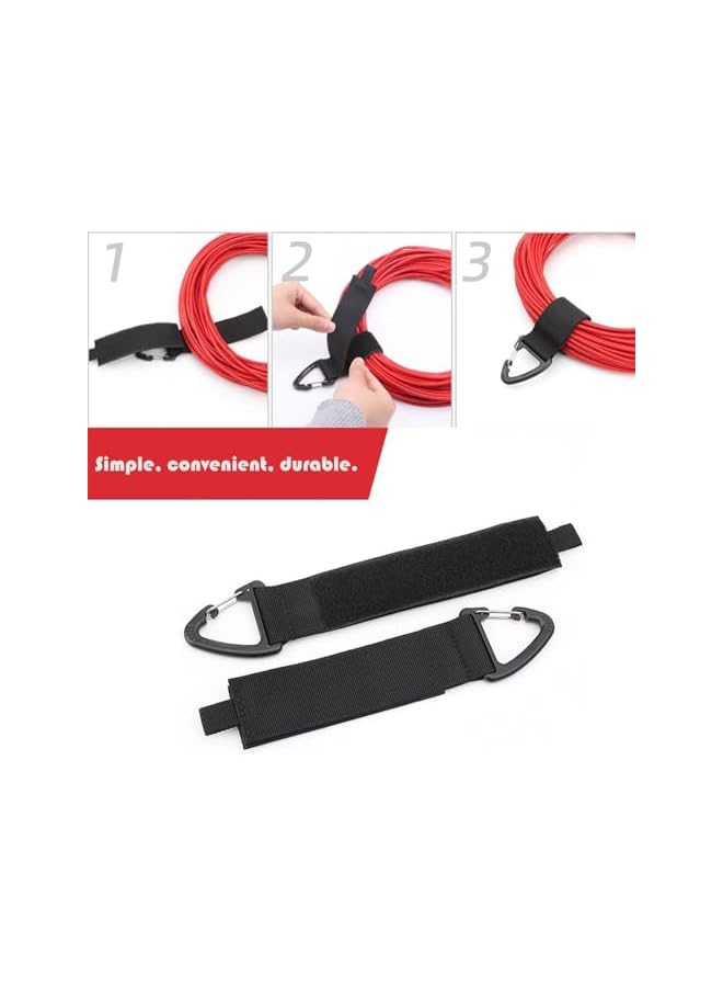promass Extension Cord Organizer for Garage Organization and Storage, Heavy Duty Storage Straps for Cables with Triangle Buckle - Image 4