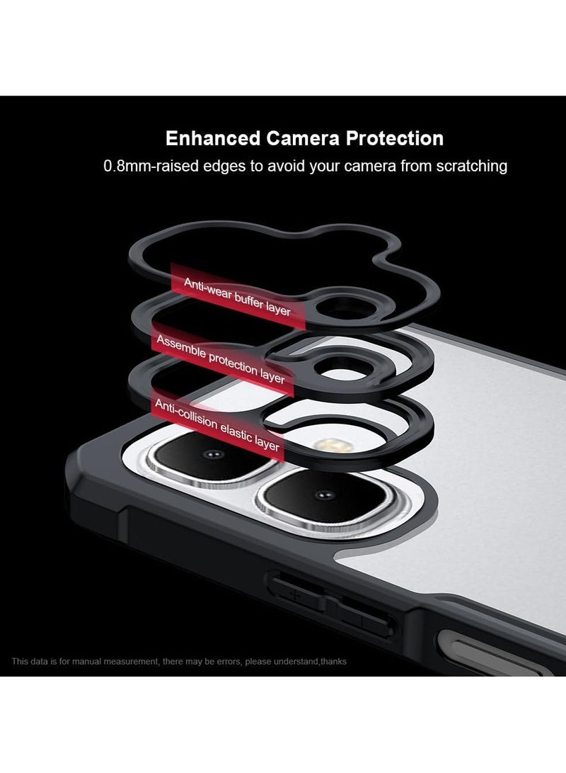 general Clear Case Compatible Infinix Smart 10 4G [Airbag Protection] Clear Case Camera Lens Protection PC+TPU Shockproof Bumper Protection Back Cover - Image 5