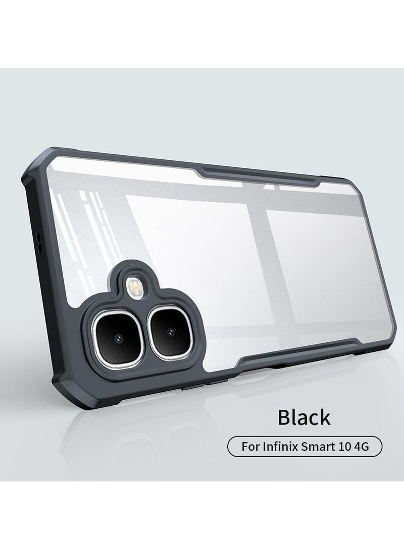 general Clear Case Compatible Infinix Smart 10 4G [Airbag Protection] Clear Case Camera Lens Protection PC+TPU Shockproof Bumper Protection Back Cover - Image 2