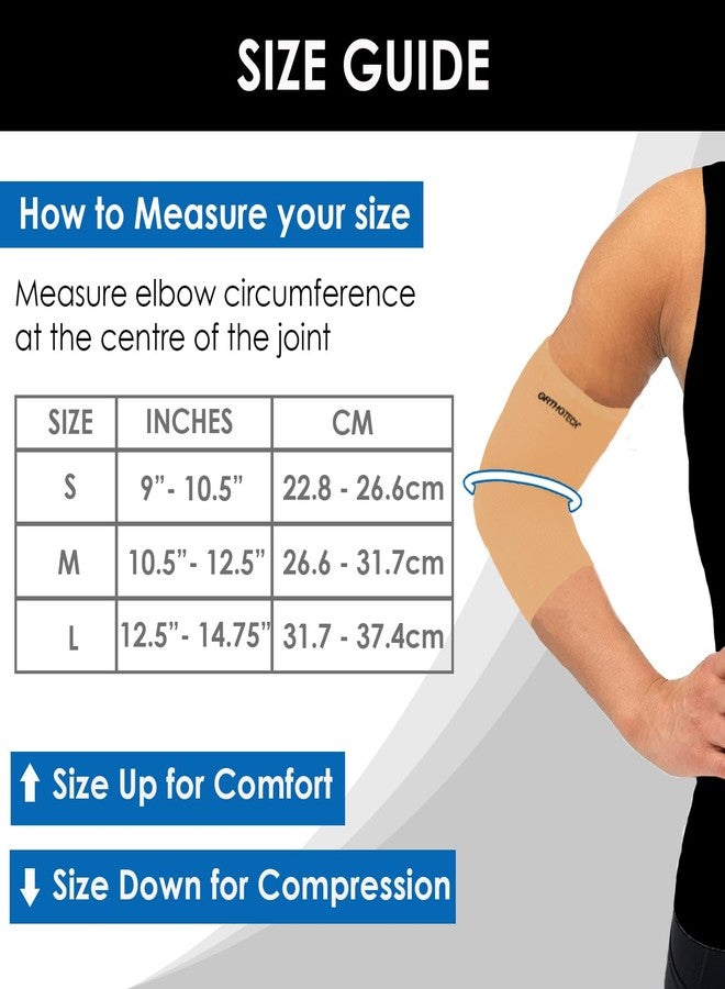 Orthotech Cotton Elbow Brace (Beige, Medium) - Image 5