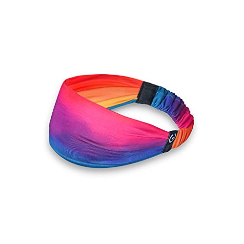 Coreteq Printed Multifunction Sports Sweatband Headband Microfiber Men and Women (Rainbow) - Image 3