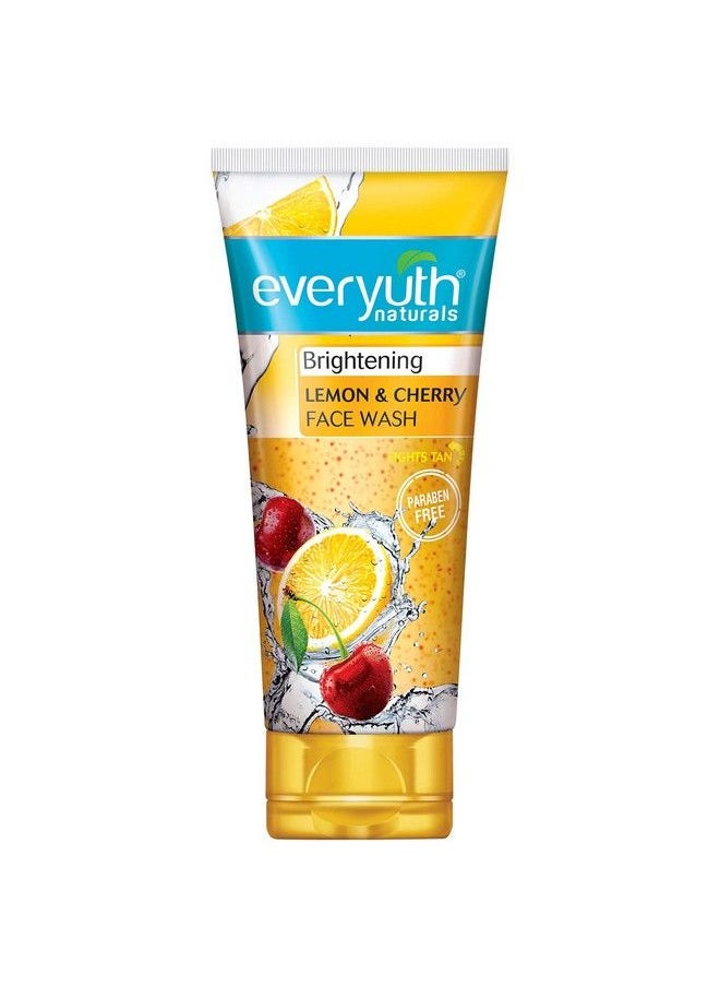 Everyuth - Naturals Brightening Lemon & Cherry Face Wash 150Gm Tube - Image 1