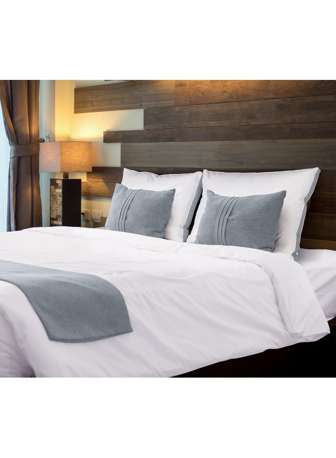 Utopia Bedding Utopia Bedding Gusseted Pillow (2-Pack) Premium Quality Bed Pillows - Side Back Sleepers - Grey Gusset - Queen - 18 x 26 Inches  - Image 3