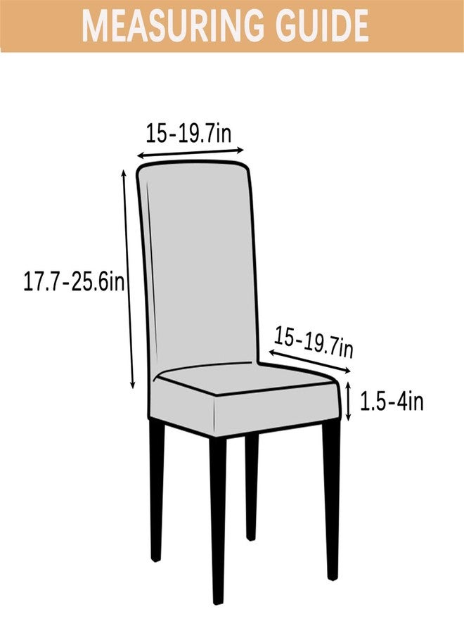 Dimatic 6 Pack Dining Chair Covers, Stretch Spandex Removable Washable Protector Chair Slipcovers for Dining Room Kitchen Hotel (Rosy) - Image 5