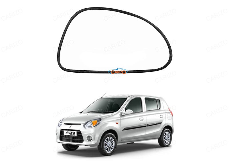 CARIZO ® Right/Driver Side Rear View Mirror Glass Compatible for Maruti Alto 800 LXI/VXI - Image 1