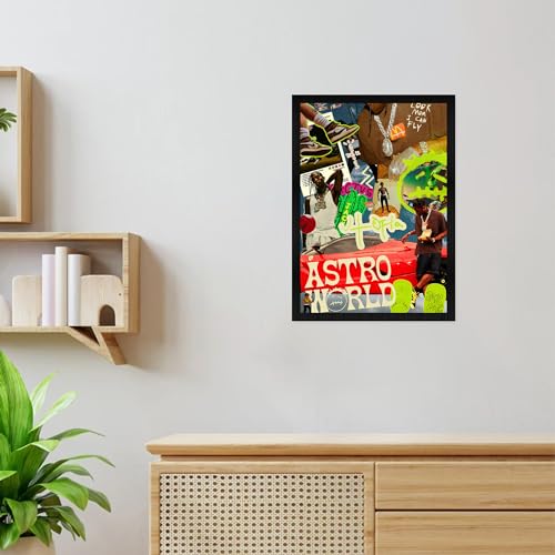 CodersParadise Travis Scott Astroworld Wall Poster Frames | Aesthetic A4 Poster Frames For Home, Living Room, Bedroom and Office | Wall Frames Artworks | Hanging Theme Posters - Image 3