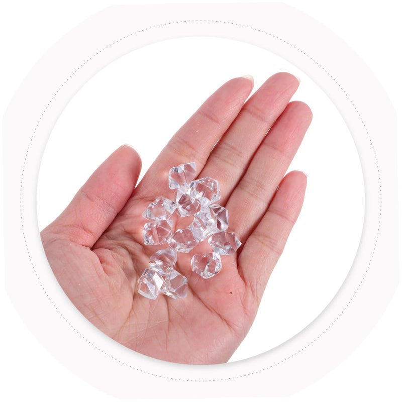 Realistic Plastic Ice Cubes 400pcs Clear Vase Fillers Home Decor Wedding Photography Props - Image 5