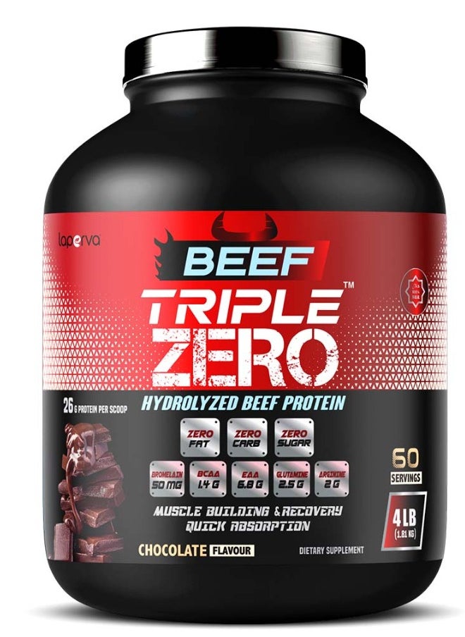 Beef Triple Zero Hydrolyzed, Chocolate, 4 LB,