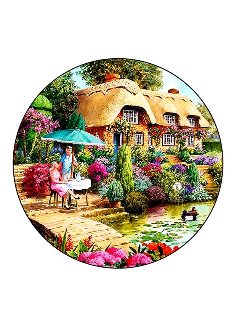 Vintage Art Printed Mouse Pad Multicolour