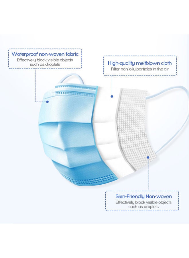 NIBEMINENT 50-Piece 3 Ply Face Mask - Image 2