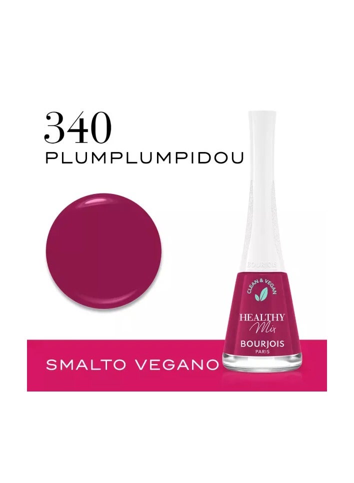BOURJOIS PARIS Healthy Mix Vegan Nail Polish - 340, Plumplumpidou, 9ml - Image 1
