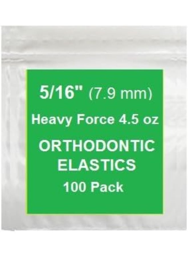 Prairie Horse Supply - 5/16 Inch Orthodontic Elastic Rubber Bands, 100 Pack, Natural, Heavy Force - Image 1