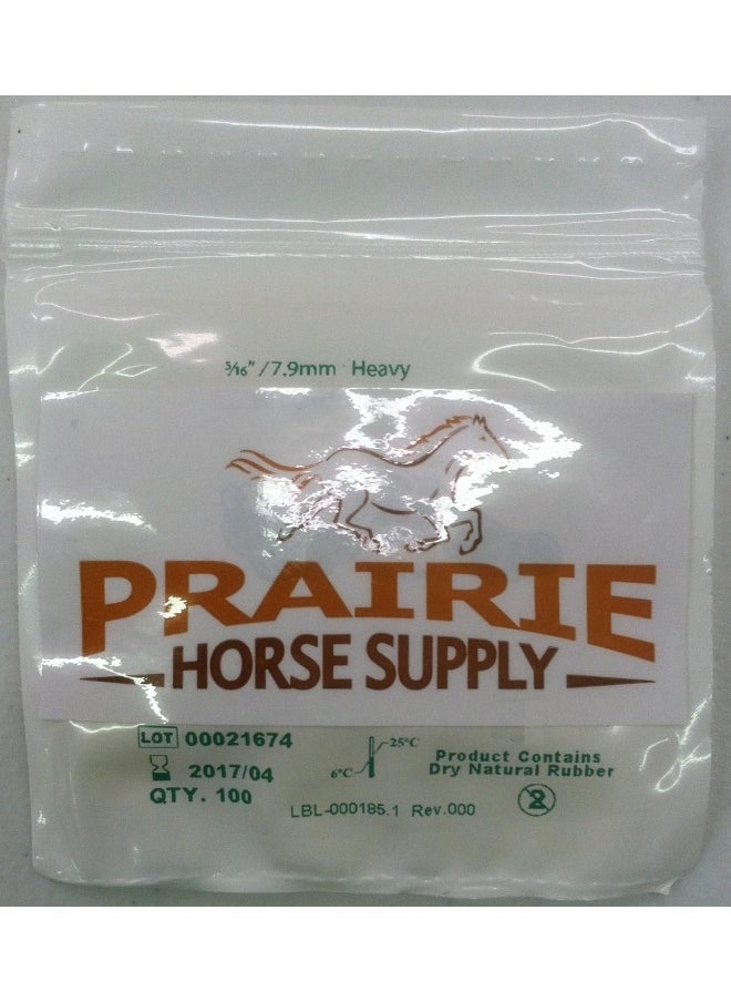 Prairie Horse Supply - 5/16 Inch Orthodontic Elastic Rubber Bands, 100 Pack, Natural, Heavy Force - Image 1