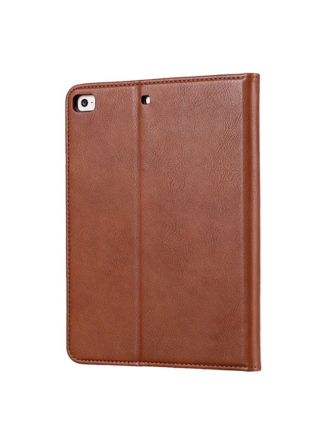 NIBEMINENT Knead Skin Texture Horizontal Flip Leather Cover For Apple iPadMini Brown  - Image 2