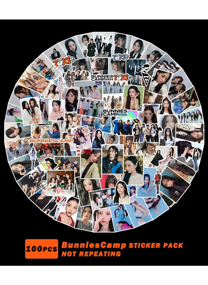 EHOME - 100Pcs NewJeans New Album Bunnies Club Sticker Pack - Image 1