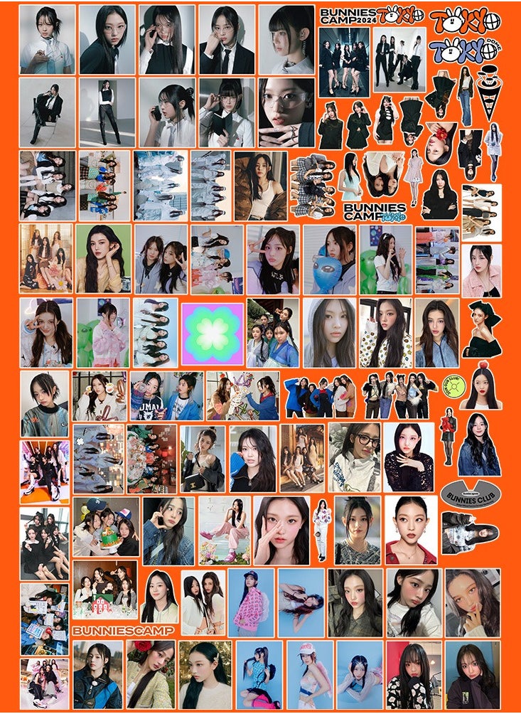 EHOME - 100Pcs NewJeans New Album Bunnies Club Sticker Pack - Image 1